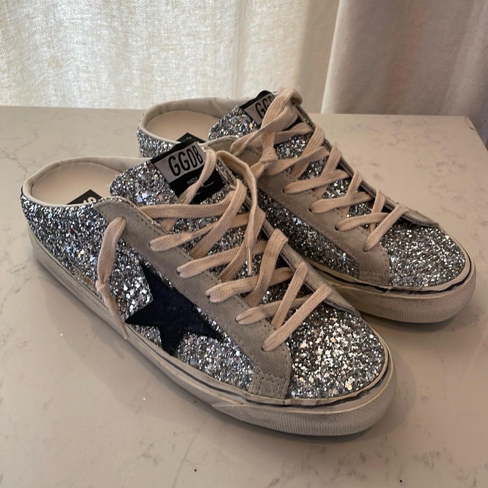 Golden Goose Glitter Super-Star Sabot With VCE Sabot slip-on 39 NEW
